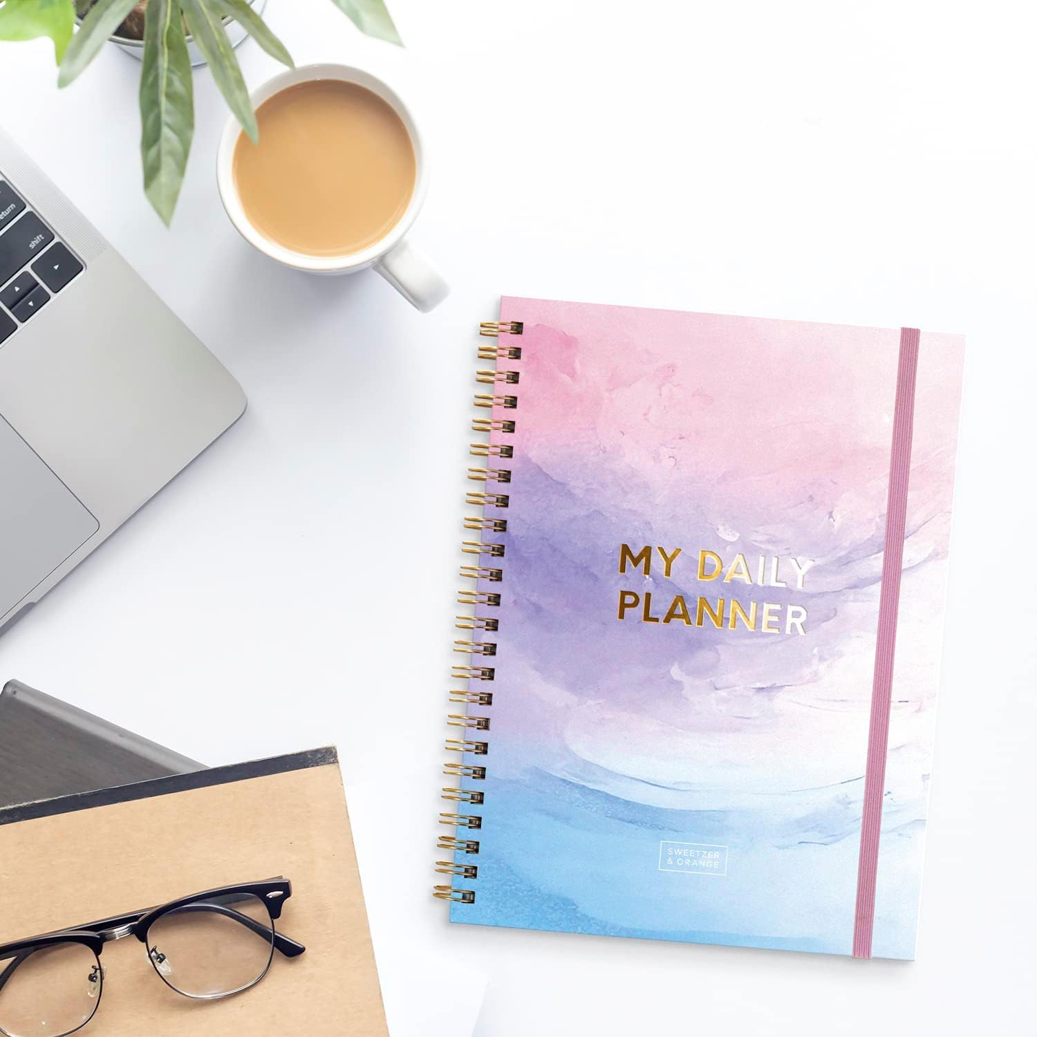 Sweetzer & Orange Undated Planner with Meal, Habit & Routine Tracker, Daily to Do List - Weekly & Monthly Goal Agenda Notebook Organizer for 2023, Students, College, Work, ADHD, Fitness, Lavender image number 6