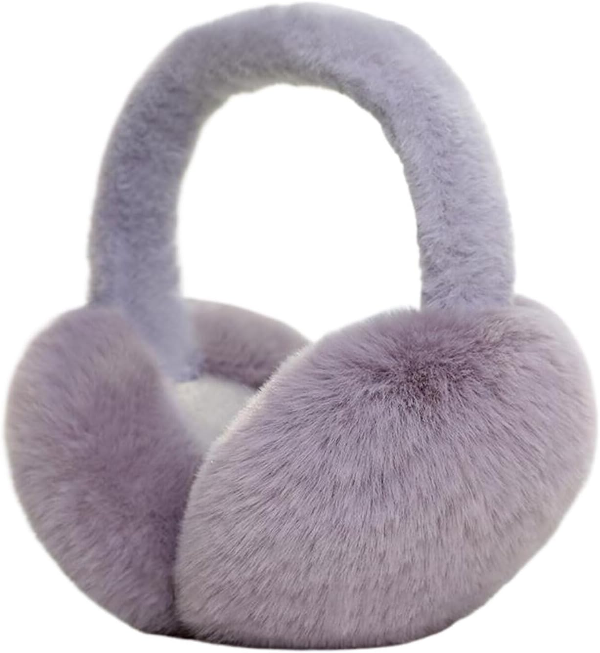 Sheepskin Fur Earmuffs for Ladies Adjustable Elastic Ear Muffs Winter Presents Foldable Plush Earmuff Adult Elastic Ear image number 6