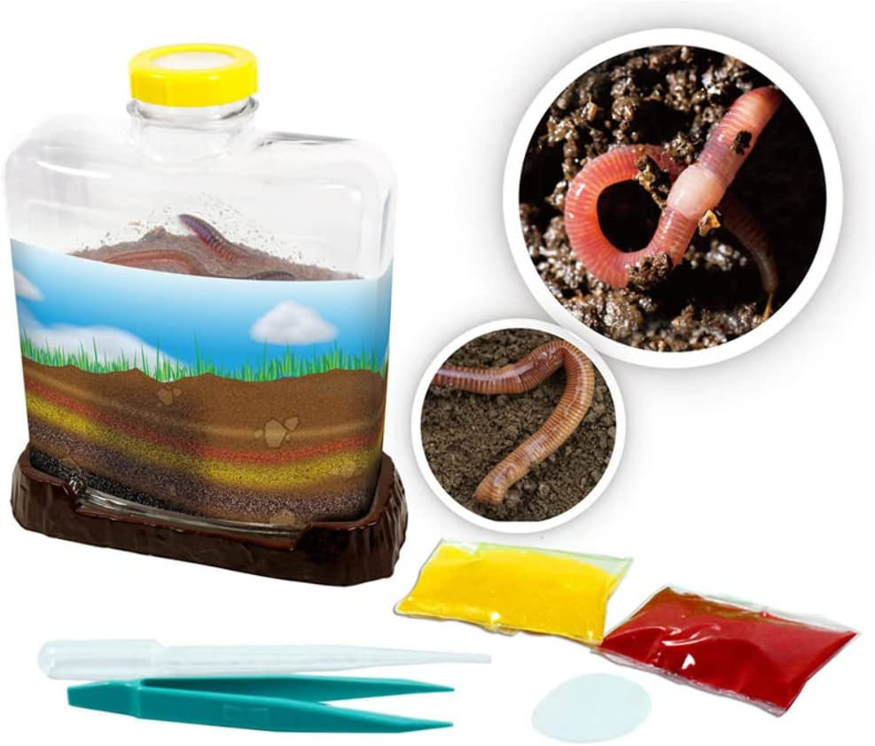 Australian Geographic Worm Farm Activity Kit | Fun & Educational Science Kit for Kids | Watch Worms Dig, Tunnel & Grow | Hands-On STEM Learning Toy | Ages 6+