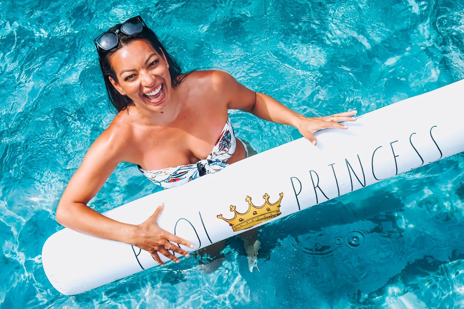 Rae Dunn X Coconut Float Inflatable Pool Noodles - Versatile 60 Inch Pool Noodle for Summer & Swim Parties - Hello Summer. image number 6