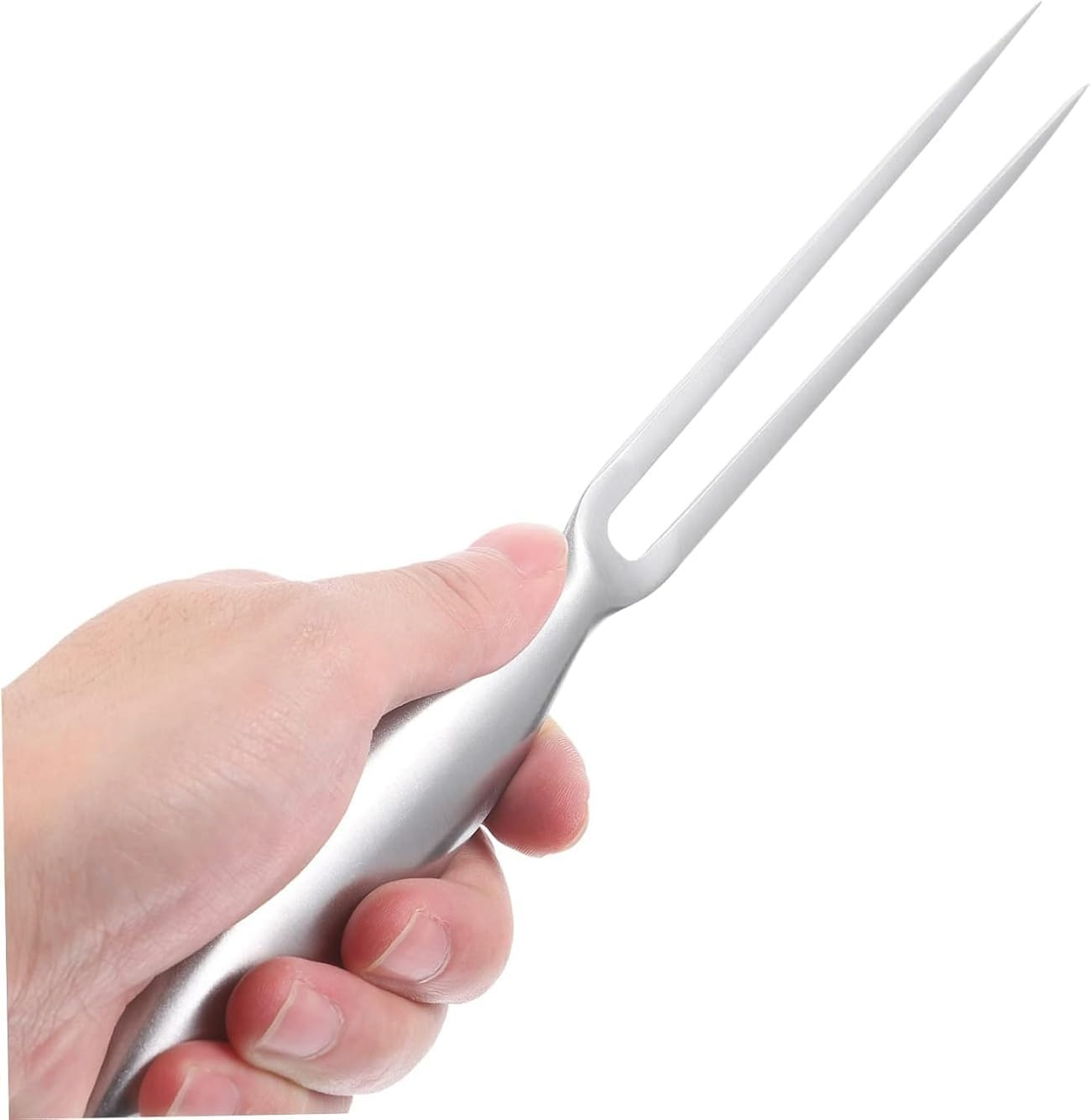WADY 10.6 Inch/27Cm Stainless Steel BBQ Carving Fork, Meat Fork for Kitchen & Outdoor Grilling (Silver) image number 5