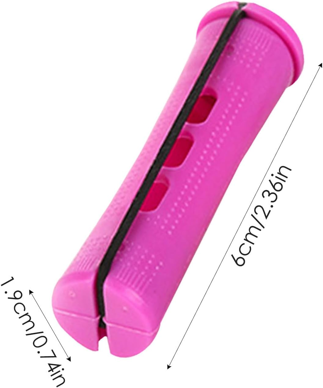 Heatless Hair Curler,12X Curling Rods with Rubber Bands - Heatless Styler for Women Night Home Use and Travel Friendly - Red image number 4