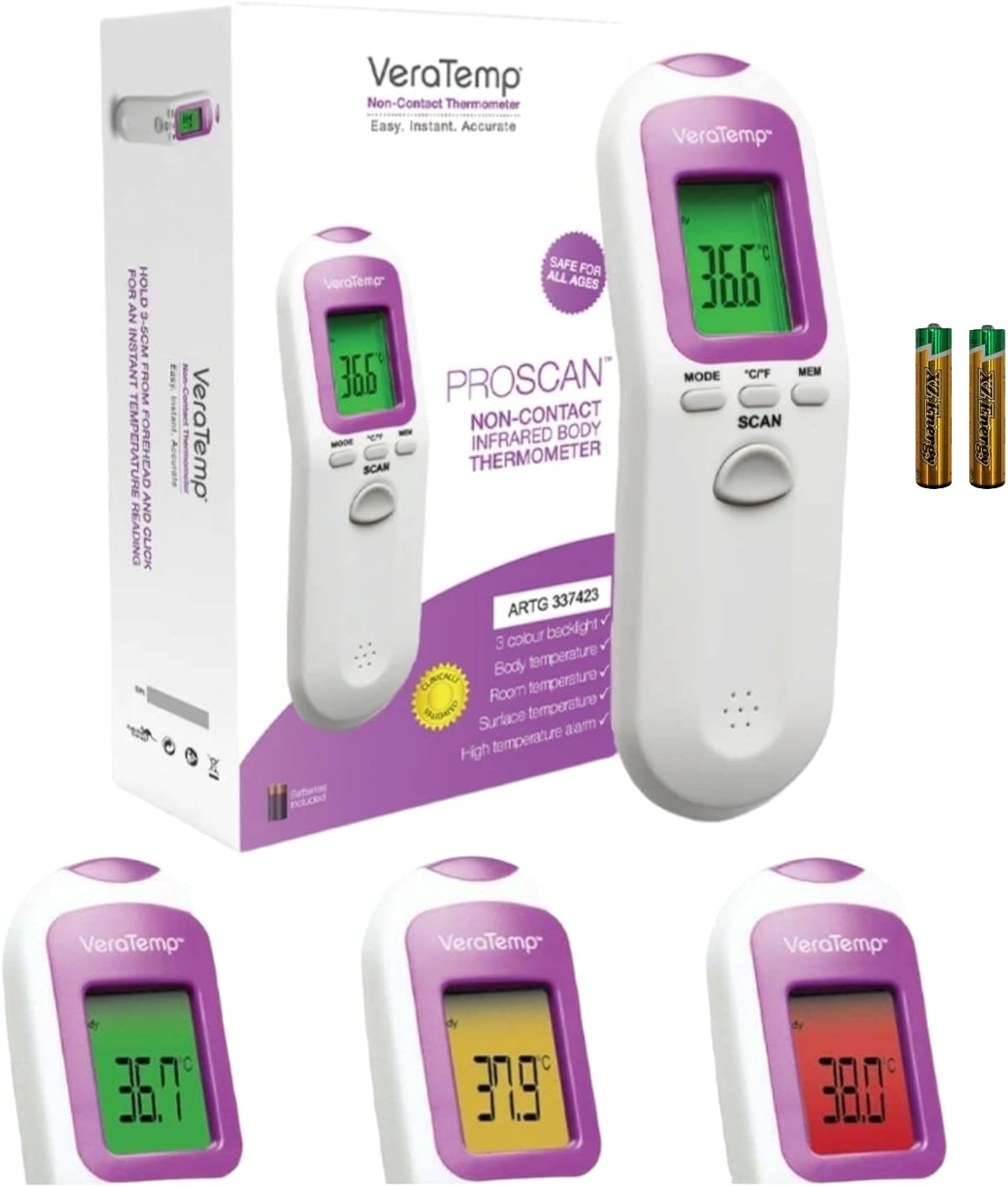 Veratemp PROSCAN Baby Non-Contact Infrared Thermometer image number 6