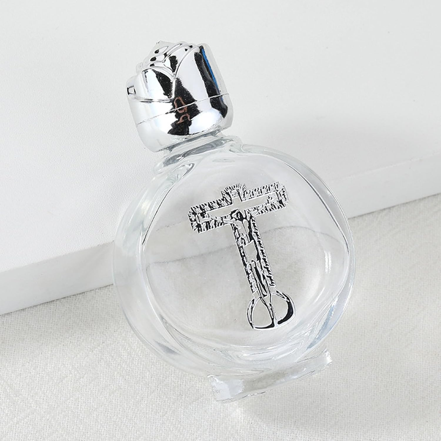 6Pcs Silver round 15Ml Crystal Water Container Travel Portable Water Bottle image number 3