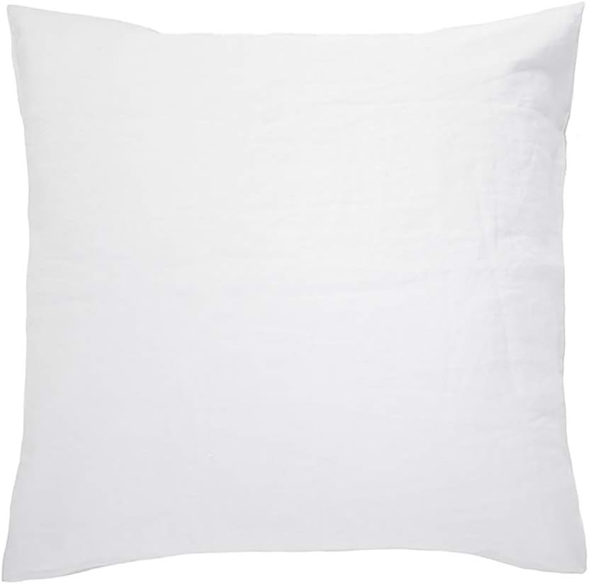 Bambury French Linen Pillowcase, European, Silver