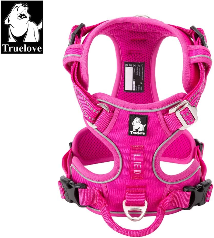 TRUE LOVE Dog Harness No Pull Nylon Reflective Pet Harness Adjustable Comfortable Control Step-In Brilliant Colors Truelove TLH56512 image number 3