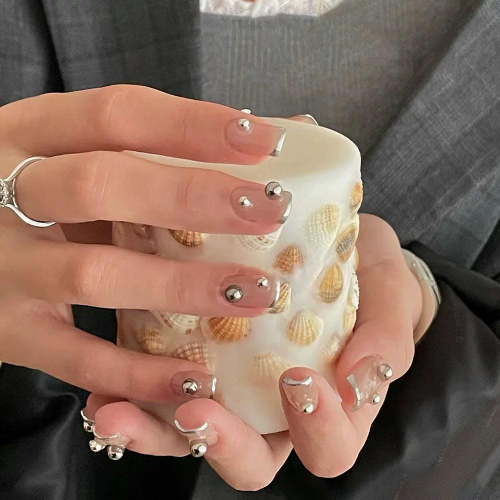 Sinikorya 3D Nail Studs Gold and Silver, Gold Caviar Beads, DIY for Mobile Phone Cases, Wedding Dresses, Cards, Scrapbooks, Birthdays, Christmas Party Decorations image number 3