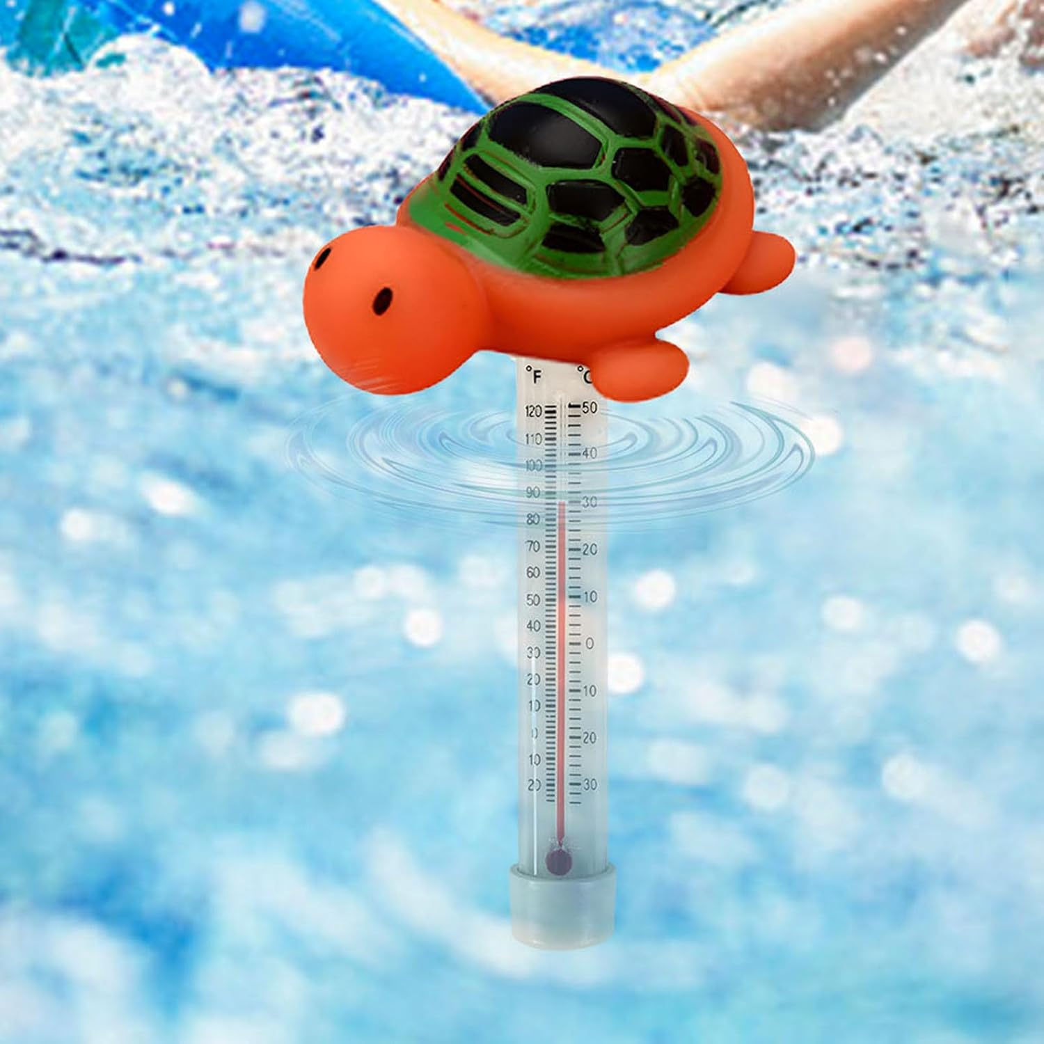 Temperature Gauge for Pool, Tub Thermograph, Accurate Floating Temperature Gauge for Outdoor and Indoor Pools, Spas, Hot Tubs, Aquariums - A image number 2