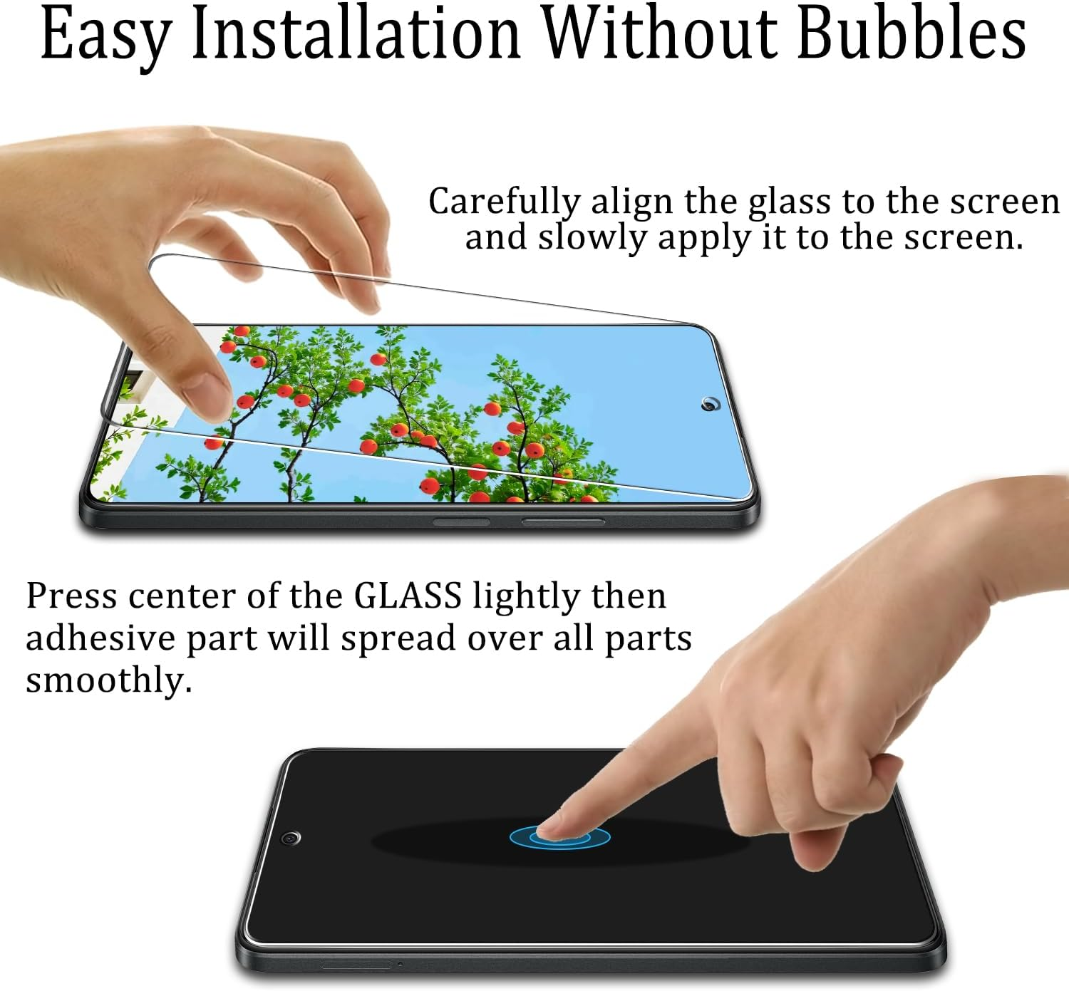 (2 Pack) KATIN Screen Protector for OPPO A60/A60 5G Tempered Glass, anti Scratch, Bubble Free, 9H Hardness, Case Friendly