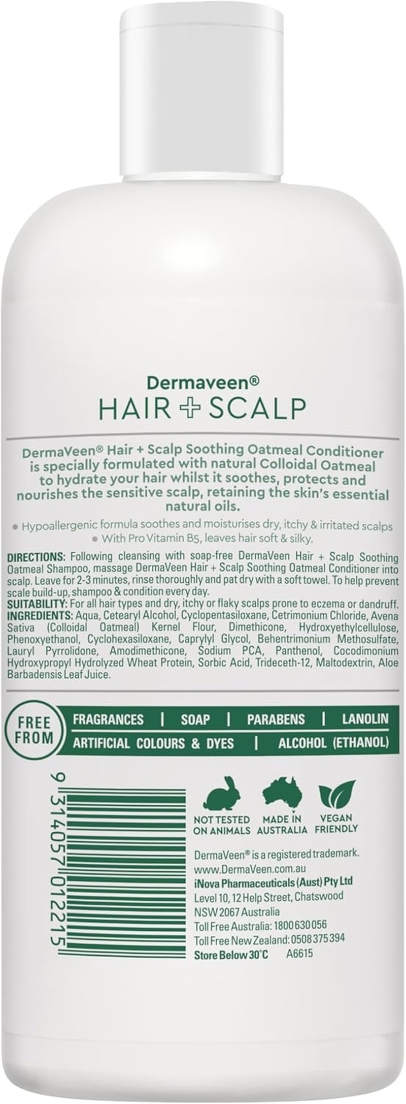 Dermaveen Daily Nourish Oatmeal Conditioner, 250Ml image number 4