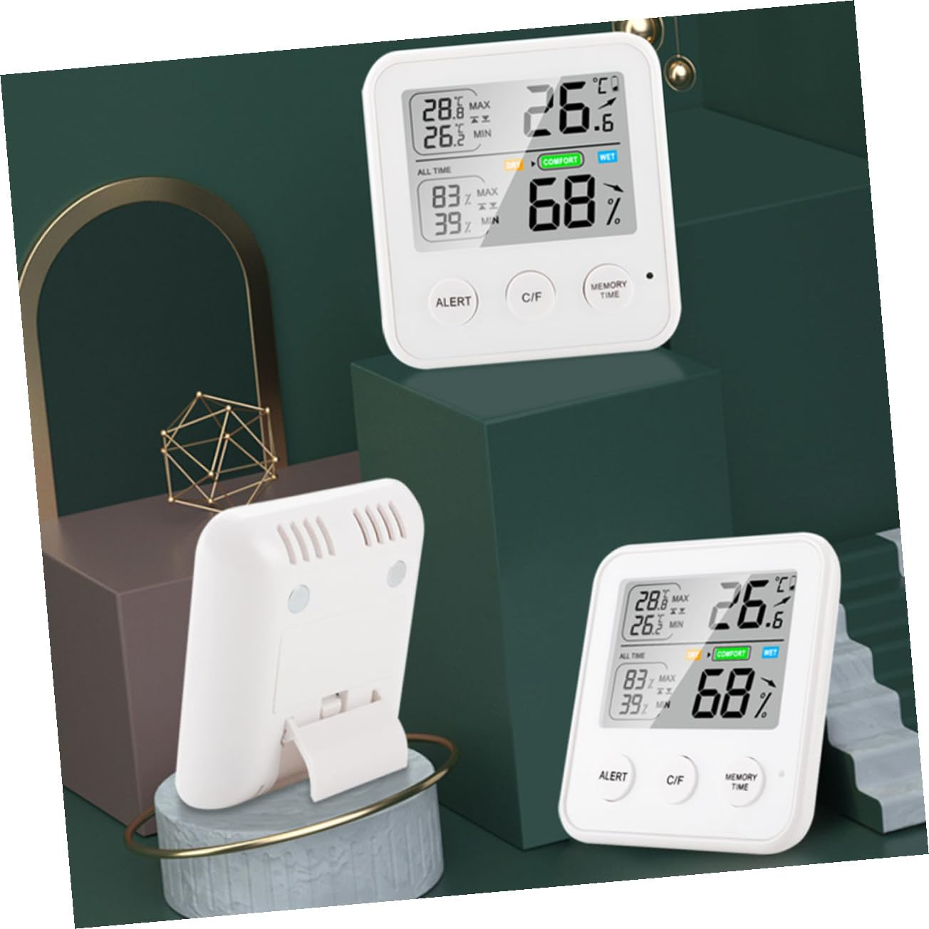 Ifundom High Precision Digital Hygrometer Thermometer Indoor Temperature Humidity Monitor with LCD Display for Home Office Kitchen Bedroom Use image number 4