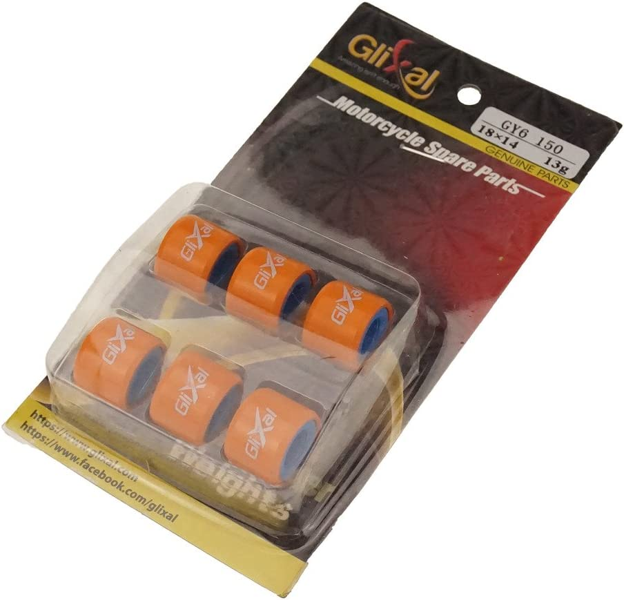 Glixal GY6 150Cc 18X14Mm High Performance Racing Variator Roller Weights Set 157QMJ Engine Scooter Moped ATV Go-Kart Taotao Roketa DUNE Baja Jonway Lance SUNL JCL Kazuma Peace 13G image number 6