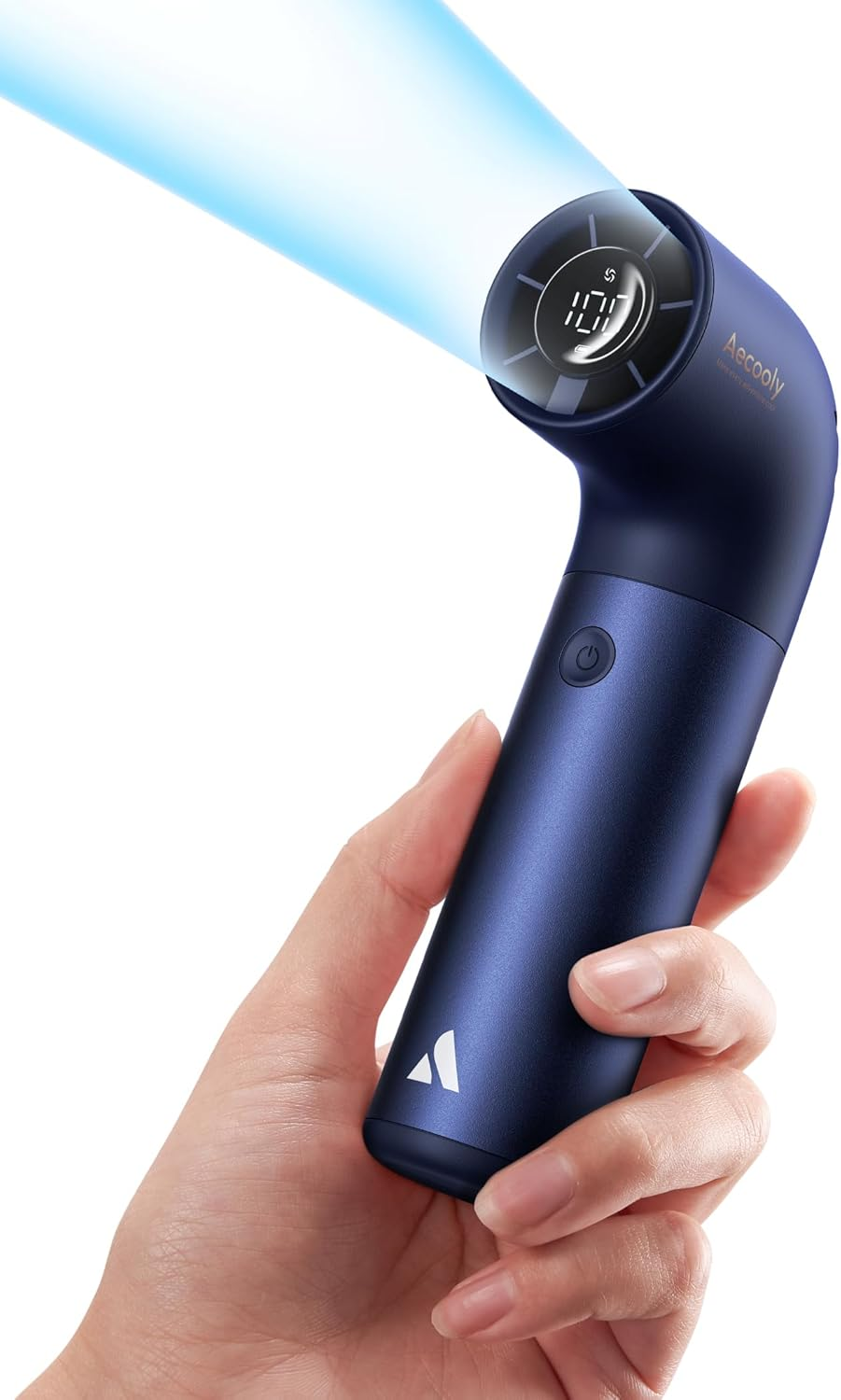 Aecooly Portable Handheld Fan, Powerful Turbo Mini Fan, 19000 RPM High Speed Aero Pro, 15H Max Cooling Time, 6 Speeds Aluminum Case, Pocket Rechargeable Personal Small Travel Gifts for Women Lash-Blue image number 3