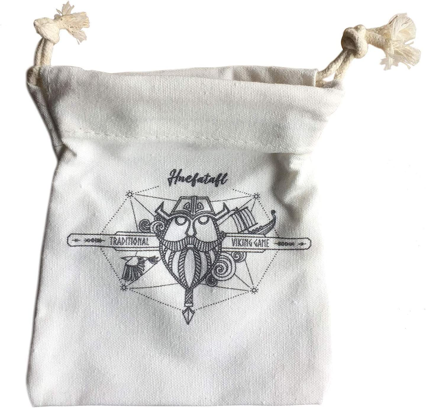 NMS Hnefatafl - the Viking Game - Includes Uniquely Designed Cotton Drawstring Pouch/Bag for Playing Pieces image number 2