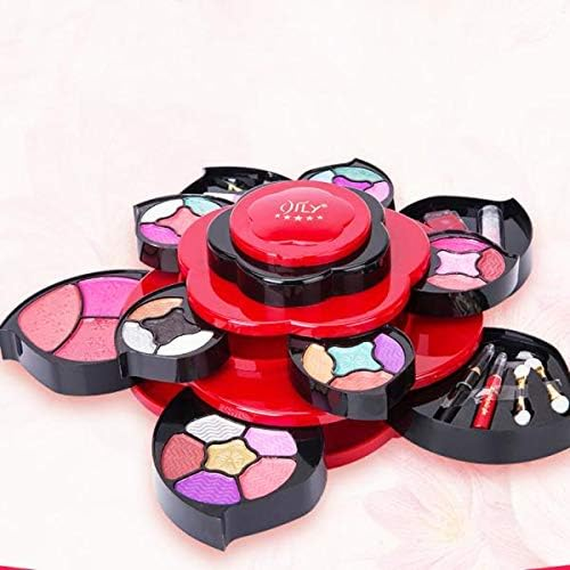 Makeup Kits for Teens Flower Pallete for Girls 3 Tiers Cosplay image number 4