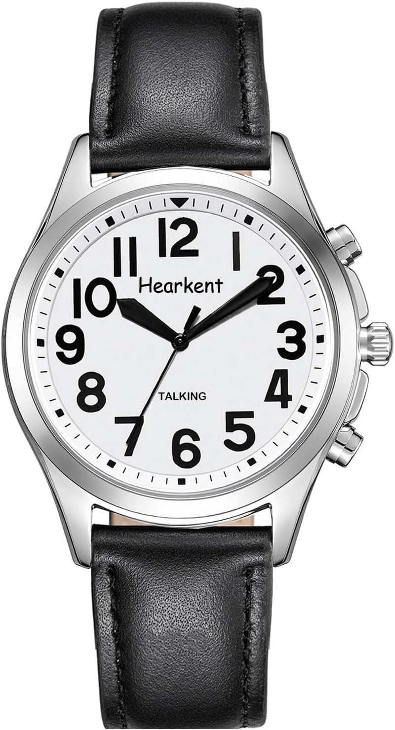 Talking Watch for Seniors Women, Women'S Wrist Watches with Jumbo Numbers, Loud Clear English Speaking Watch for Blind Visually Impaired or Elderly