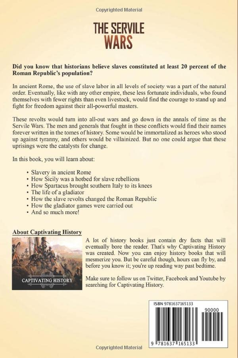 The Servile Wars: a Captivating Guide to the Three Slave Revolts against the Roman Republic image number 1