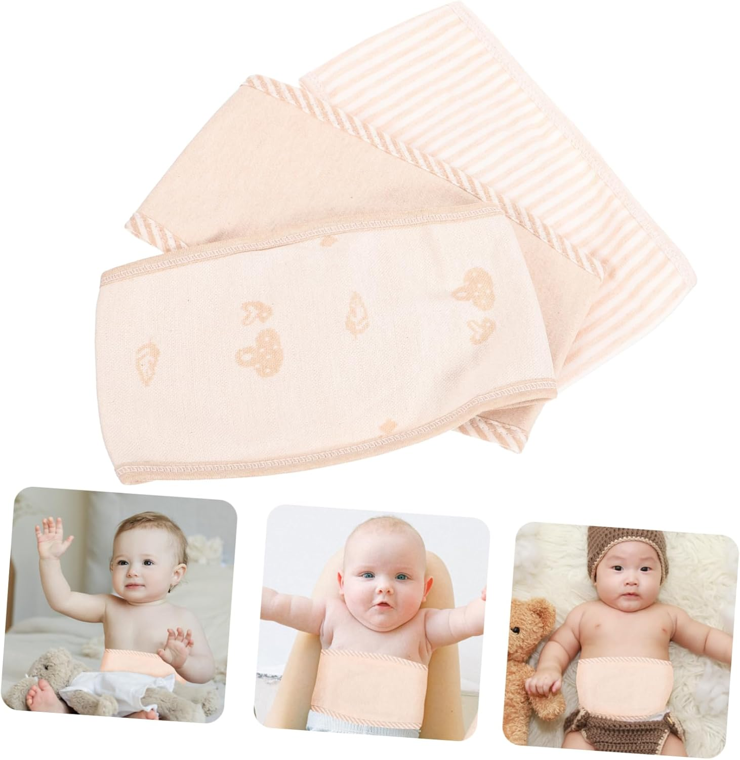 6Pcs Maternity Belly Bands Supports Cotton Belly Band Umbilical Cord Comfortable Skin-Friendly Pregnancy Seat Bump Strap