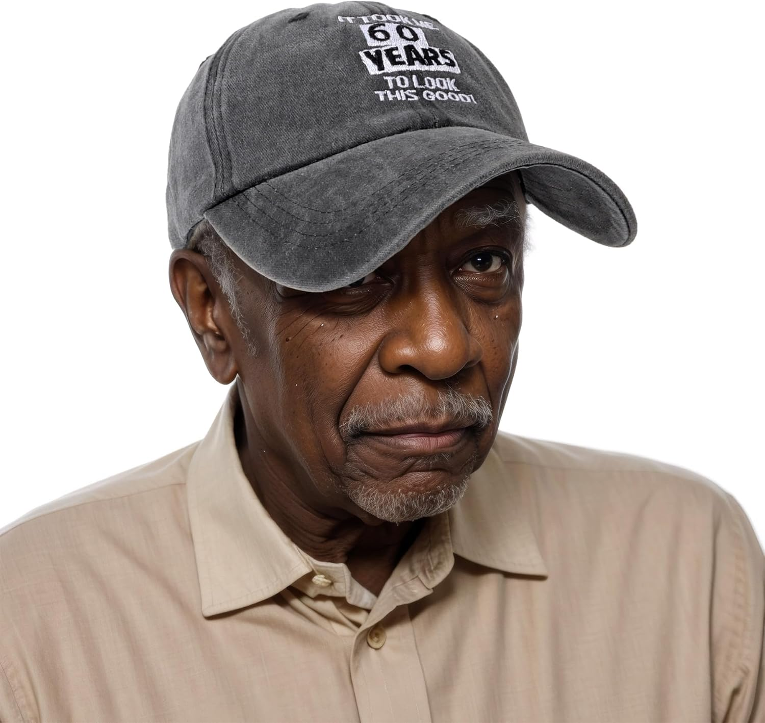 Funny Birthday Baseball Cap for Men &ndash; 40/50/60/70/80 Years Vintage Washed Adjustable Cotton Hat &ndash; Novetly Dad, Grandad, Husband image number 6