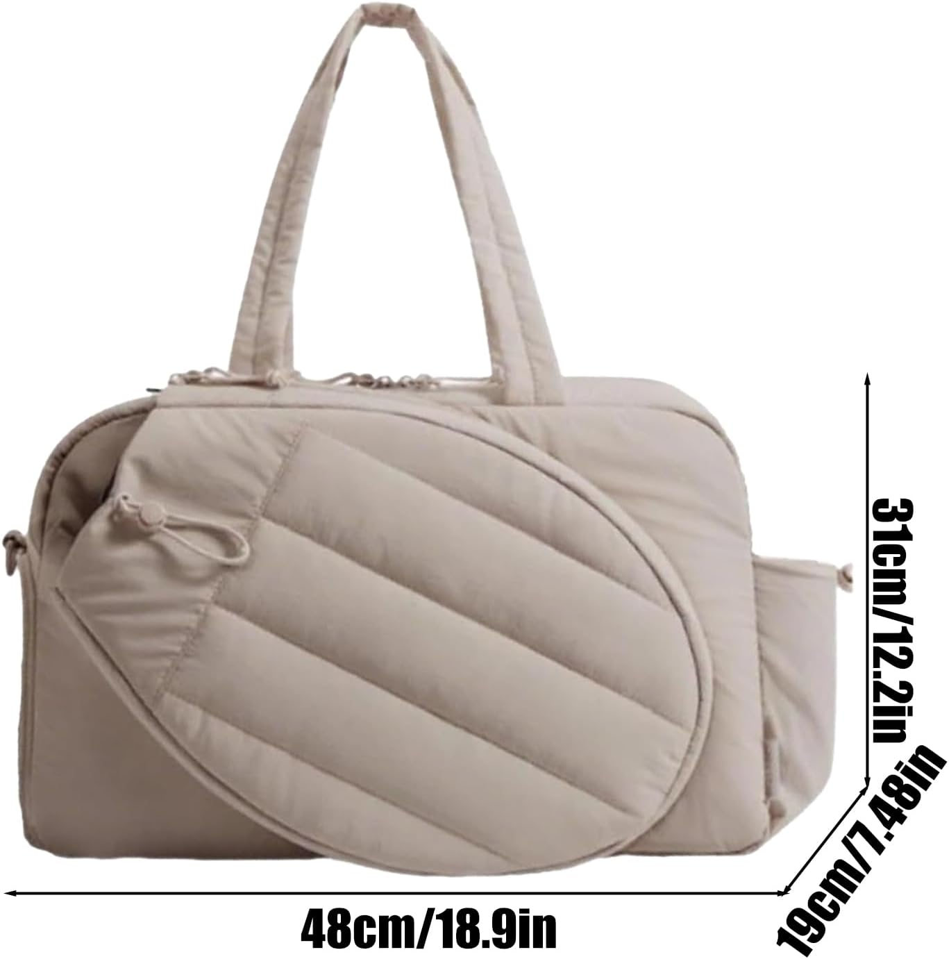 Tennis Gym Bag for Women - Large Sports Handbag Tennis Racket Bag for Women,Water-Resistant Pickleballs Racquet Tote for Sports Gym Court Weekend Trips Commuting Offices Business Trip Travel image number 1