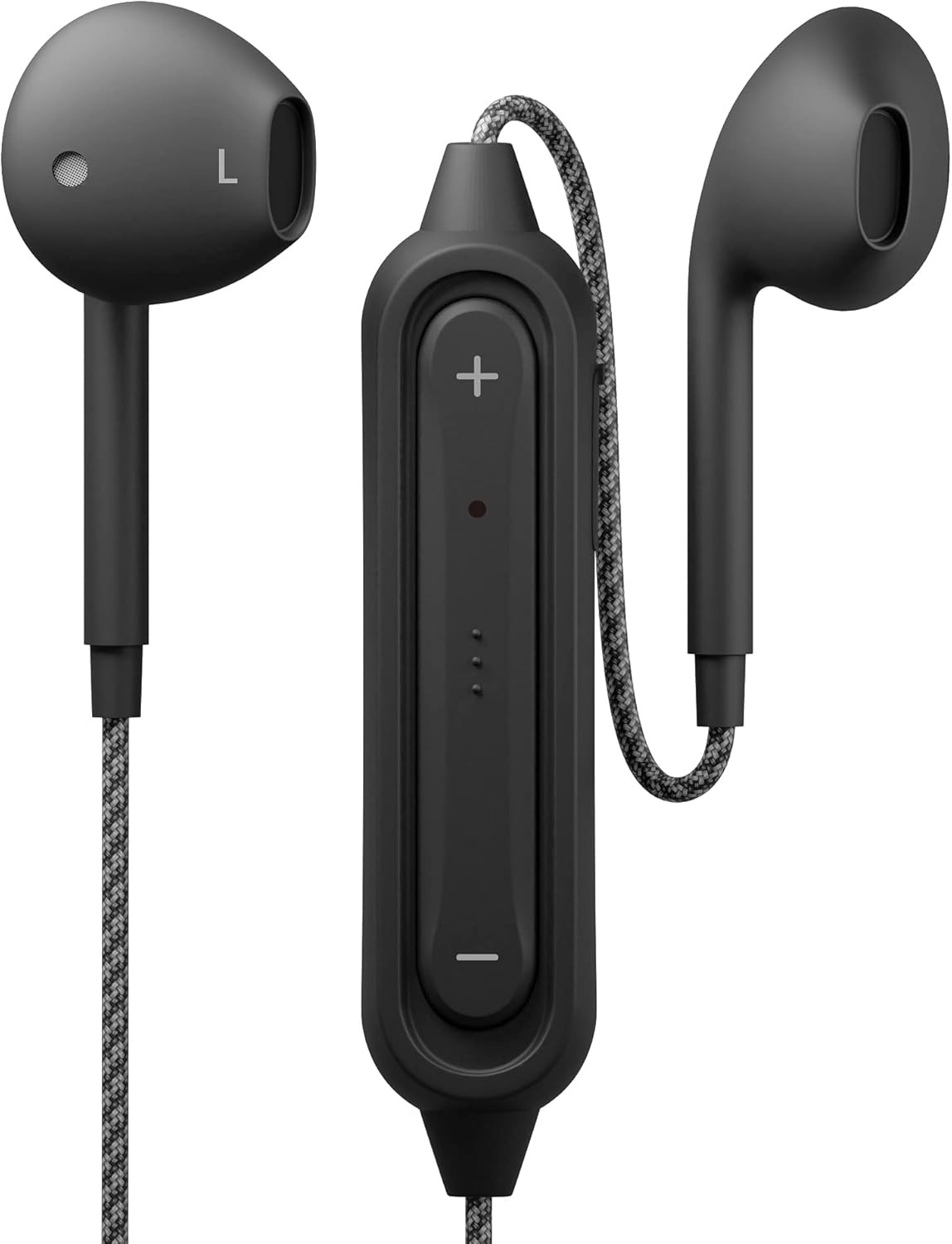 Premium Style PG-BTE12TC1BK Wireless Stereo Earbuds with Bluetooth 5.0, Tough Cable/In-Ear Type, Black image number 1