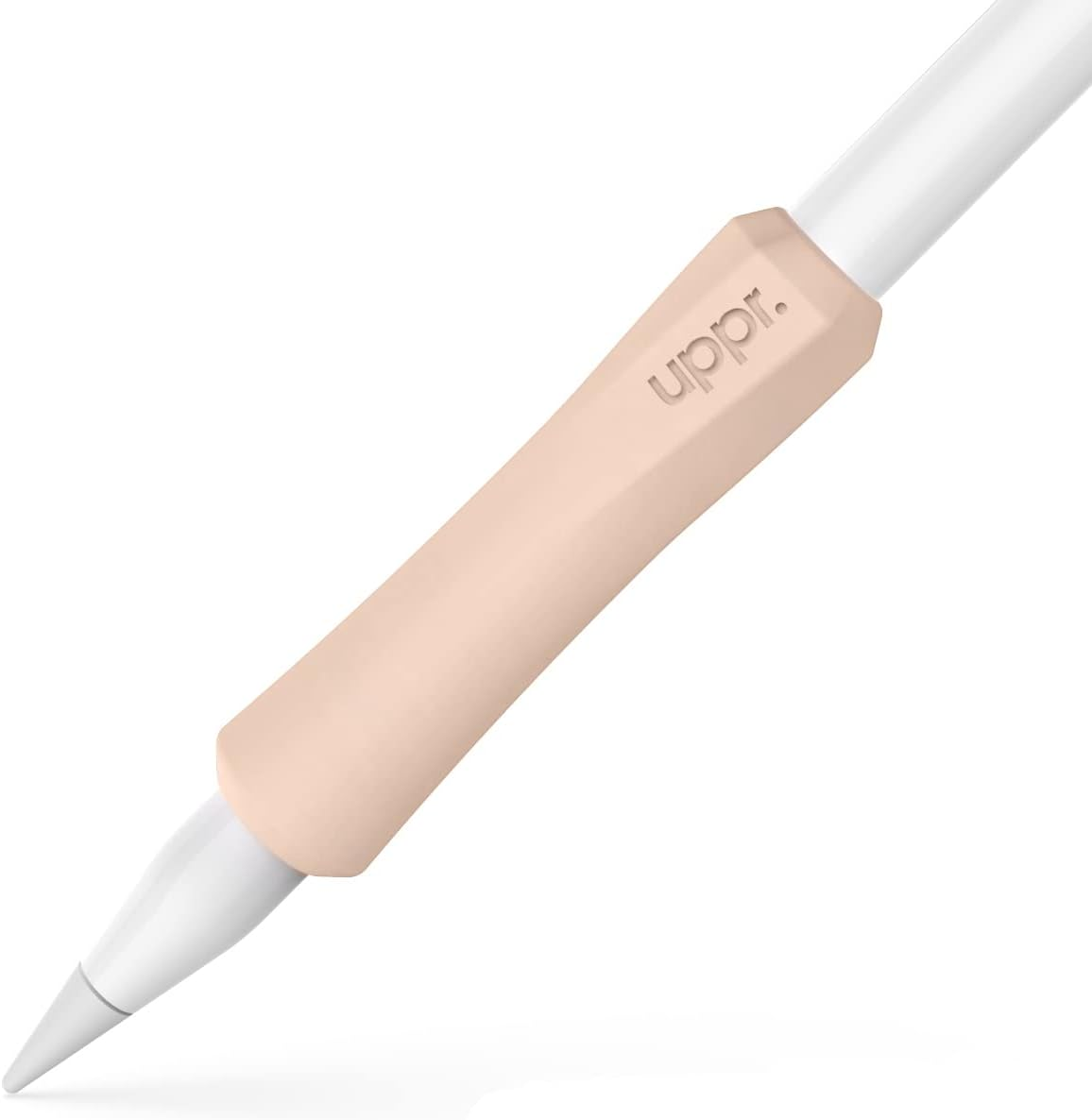 UPPERCASE Designs Nimblegrip Premium Silicone Ergonomic Grip Holder, Dual Sided Design, Compatible with Apple Pencil 1St Generation and Apple Pencil 2Nd Generation (2 Pack, White)
