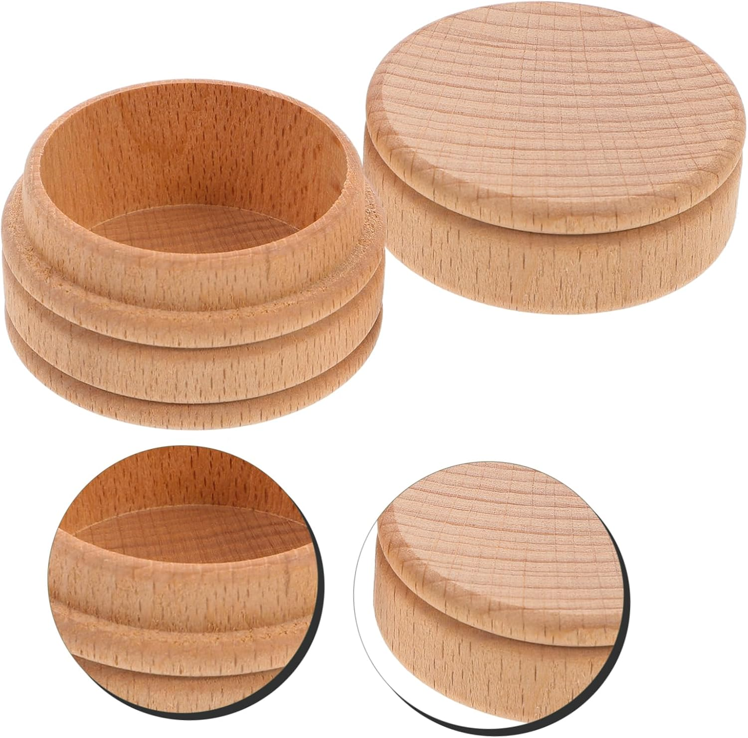 Tooth Keepsake Box Wooden Teeth Storage Organizer Fetal Hair Adorable Design Construction Great Sealing for Memory Preservation Newborn