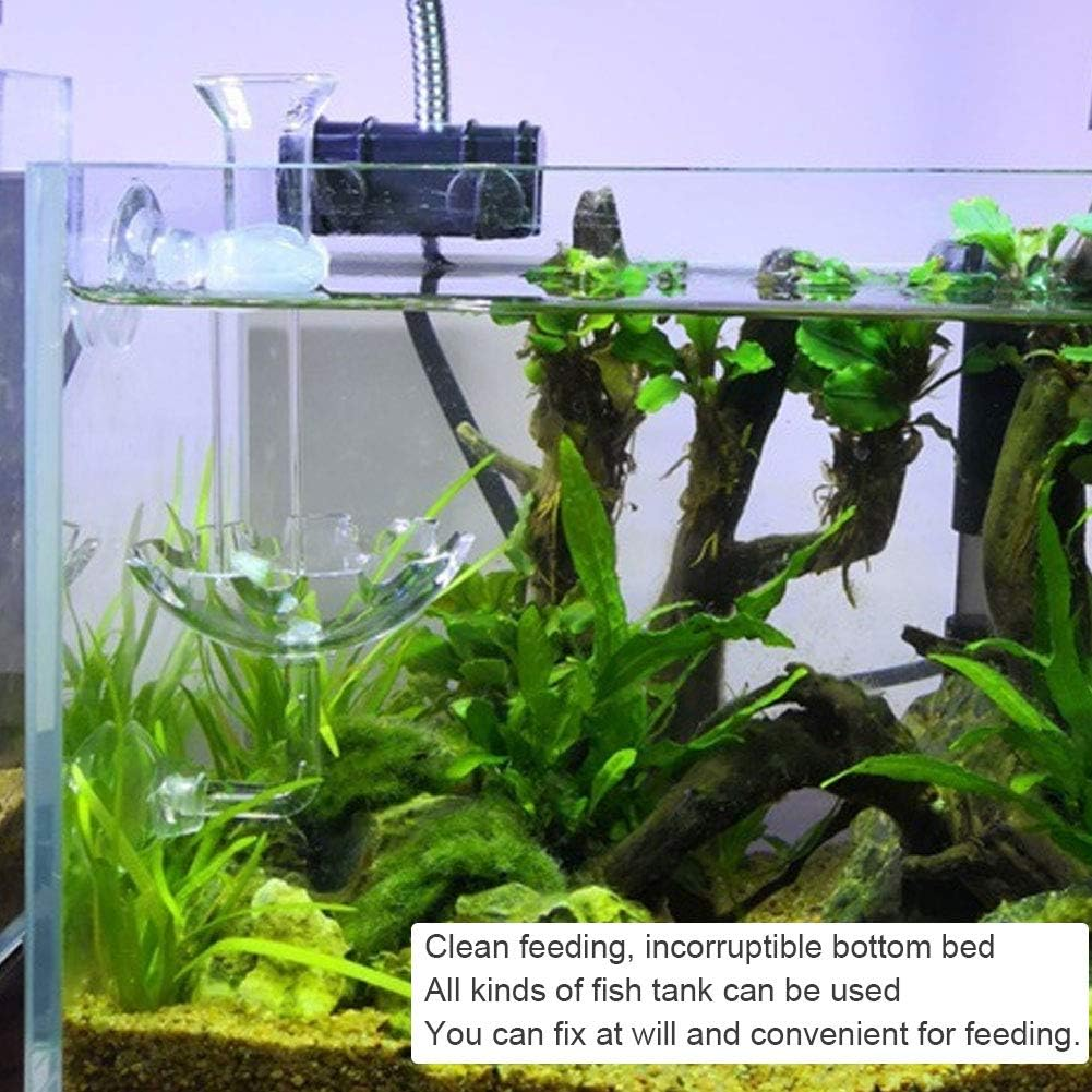 Shrimp Food Tool Feeding Tube, Fit Any Fish Tanks Aquatic Tank Shrimp Food Feeding Tube, Transparent for Crystal Household Aquarium for Fish Shop image number 4