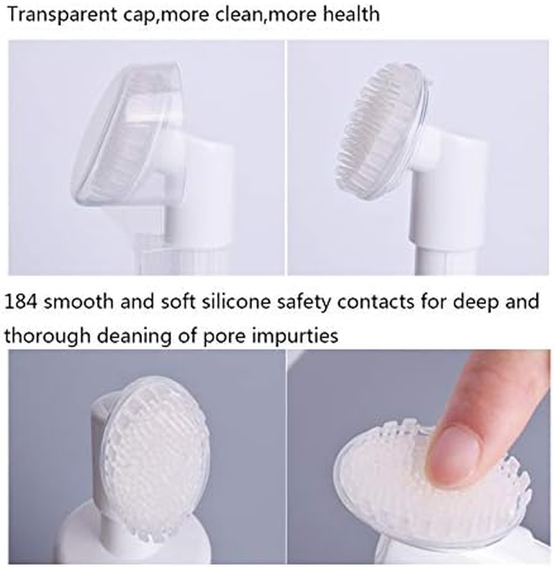 GBSTORE 1 Pc 150Ml Empty Facial Cleanser Foaming Bottle Mousse Foam Gel Head Wash Brush Foam Bottle Pressure Type Cleansing Milk Beater,Mini Foaming Soap Pump Dispenser image number 3
