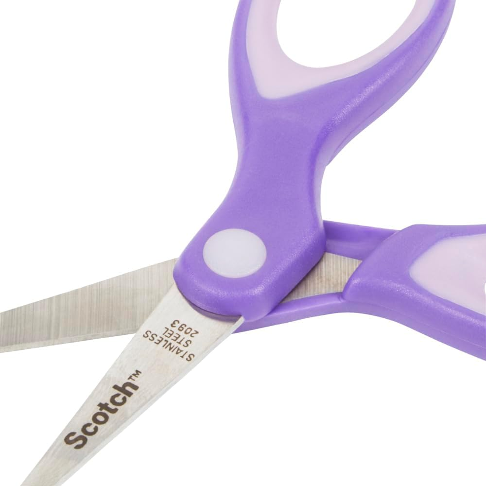 Scotch Soft Touch Blunt Tip Kids Scissors 5 Inches, 12.7Cm (Pack of 12) image number 1