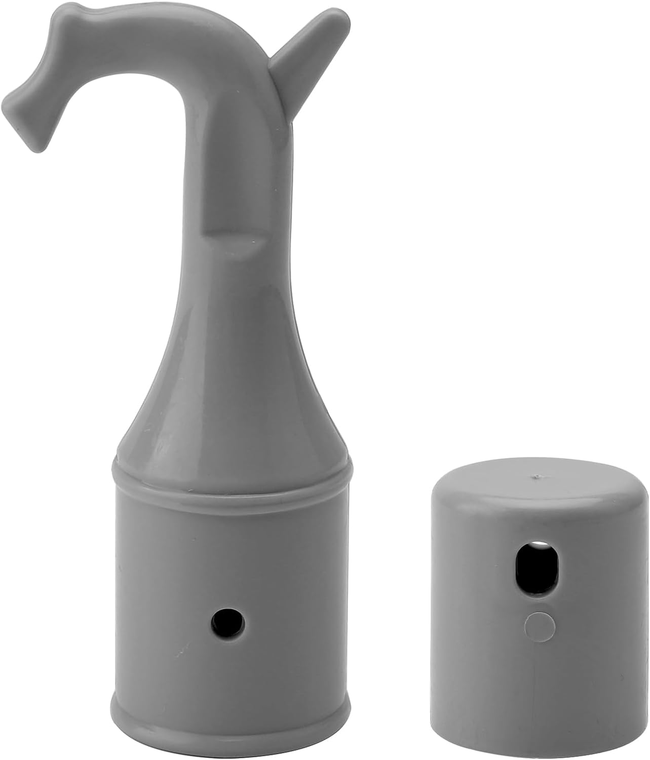 APOMOONS Pack of 2 Attic Hooks, Roof Window Stick Hooks with Non-Slip Base, Floor Stairs Replacement Parts for Window Opener Rod, Grey Pull Hooks for Floor Stairs (25 Mm) image number 5