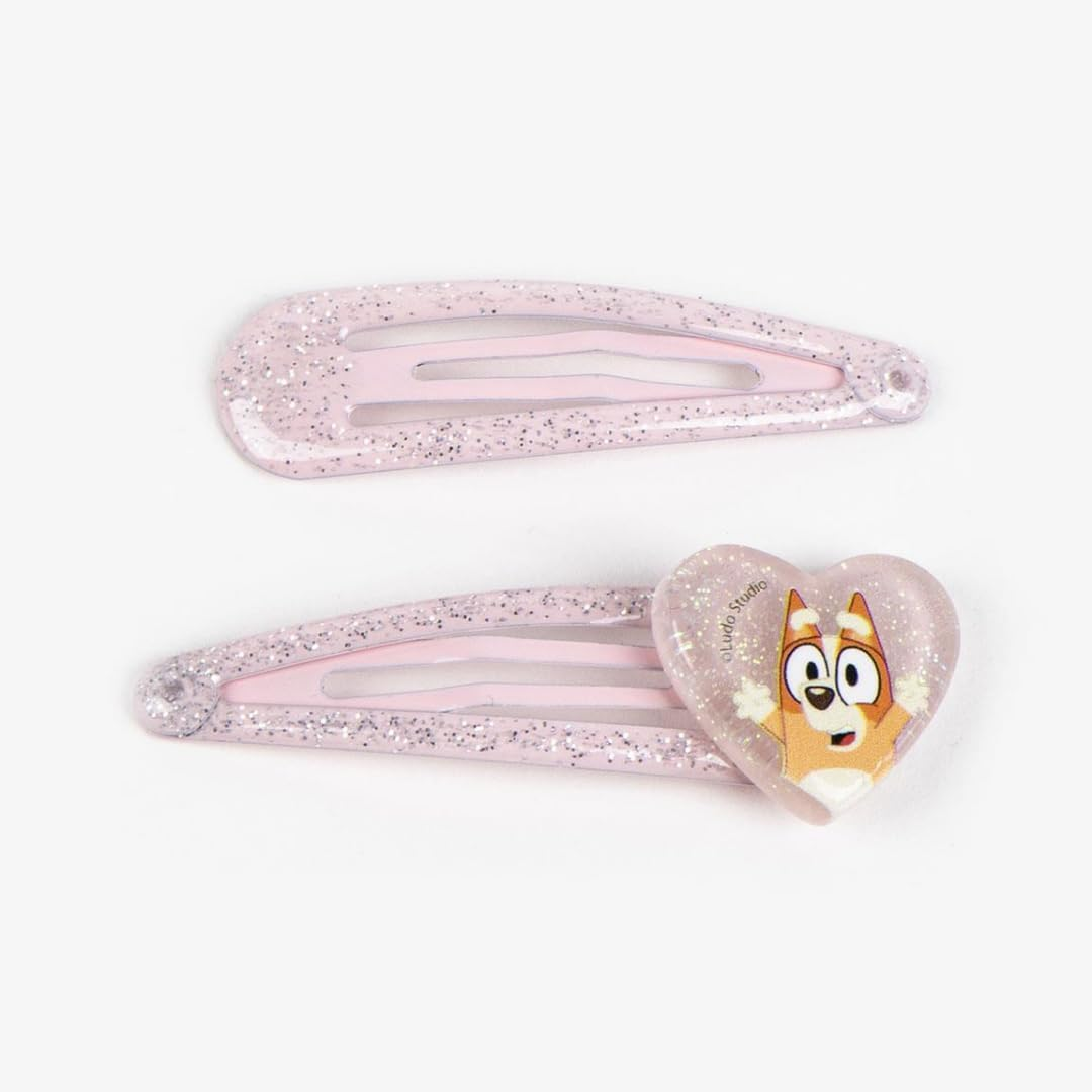 CERD&Aacute; LIFE'S LITTLE MOMENTS, Bluey Hair Accessories, Hair Clips Girls, Hair Clip Children for Girls, Hair Accessory Set, Perfect as a Bluey Gift, Pack of 4 image number 3