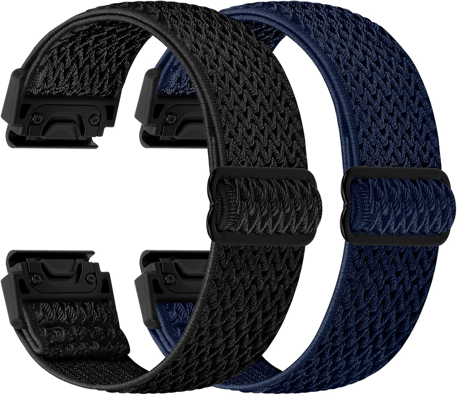 Nylon Elastic Band for Garmin Fenix ​​8 47Mm/Fenix ​​7/Fenix ​​6/Fenix ​​5/EPIX Pro 47Mm, Adjustable Woven Ballistic Nylon Webbing Wrist Strap for Garmin Fenix ​​8 47Mm, Unisex