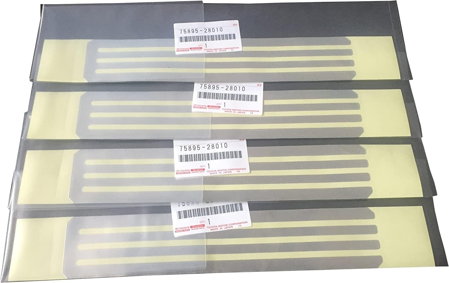 Toyota 75895-28010 Molding Tape, Tape, Moulding, NO.1, Set of 4 image number 1