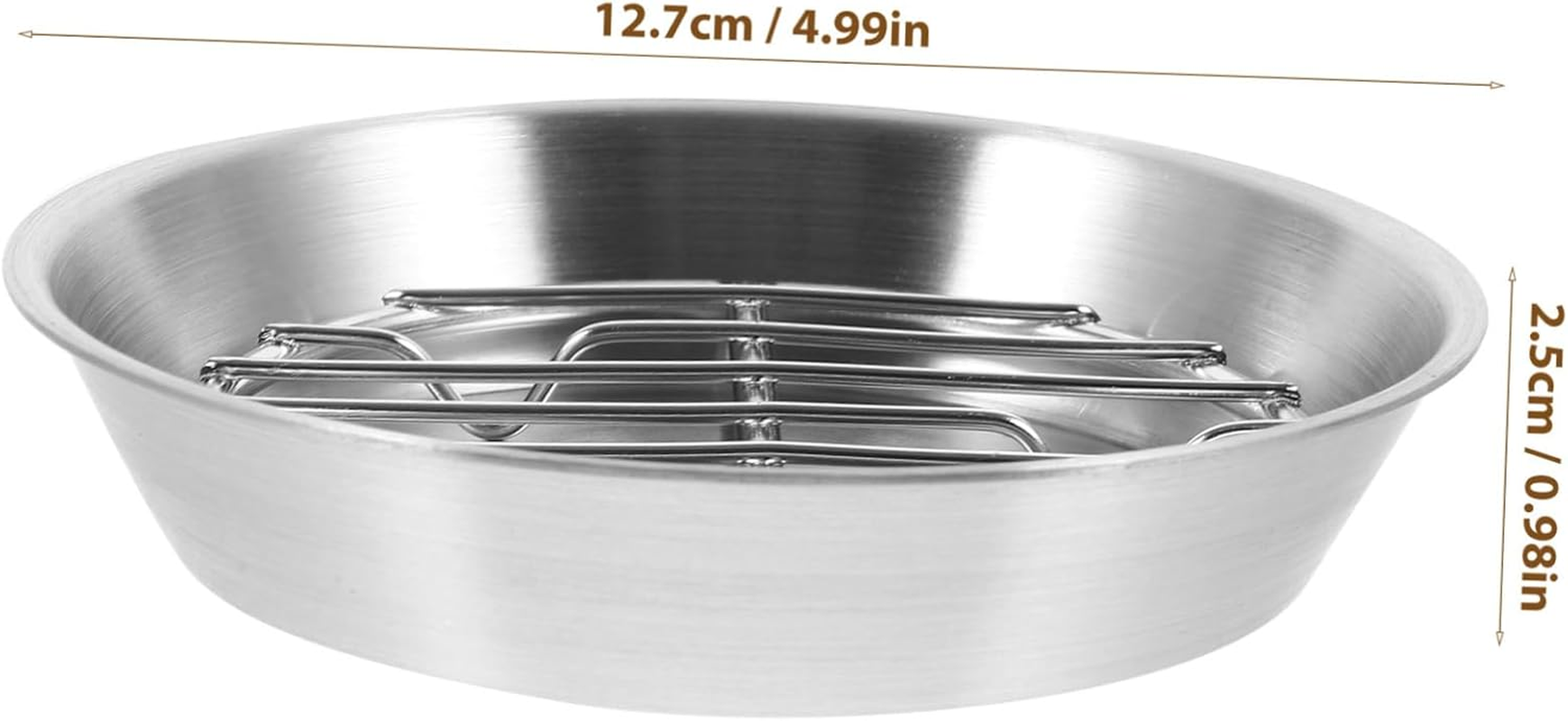 GRIRIW Stainless Steel Baking Draining Rack Set with Pan Cookie Tray Cooling Rack for Home Cooking Versatile for Grilling and Oil Filtering Design image number 6