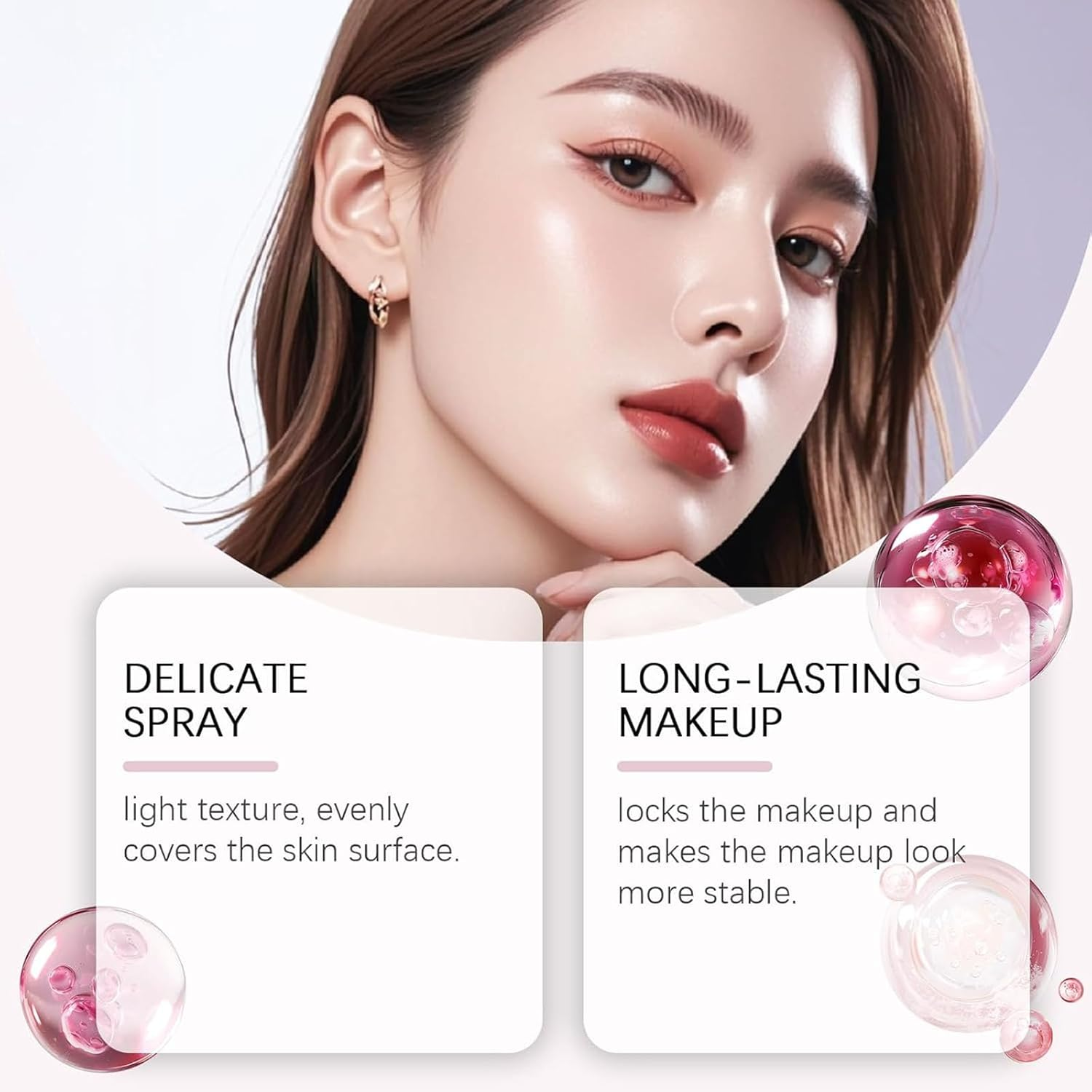 Sunglaze Sheer Setting Mist Sunscreen Spf 50, Spf Setting Spray with Non-Greasy Formula, Shimmer Sunscreen Spray for Water-Resistant Face & Bodyspray, Gives Skin a Glowy Finish Hydrating Mist (2Pcs) - 2Pcs image number 2