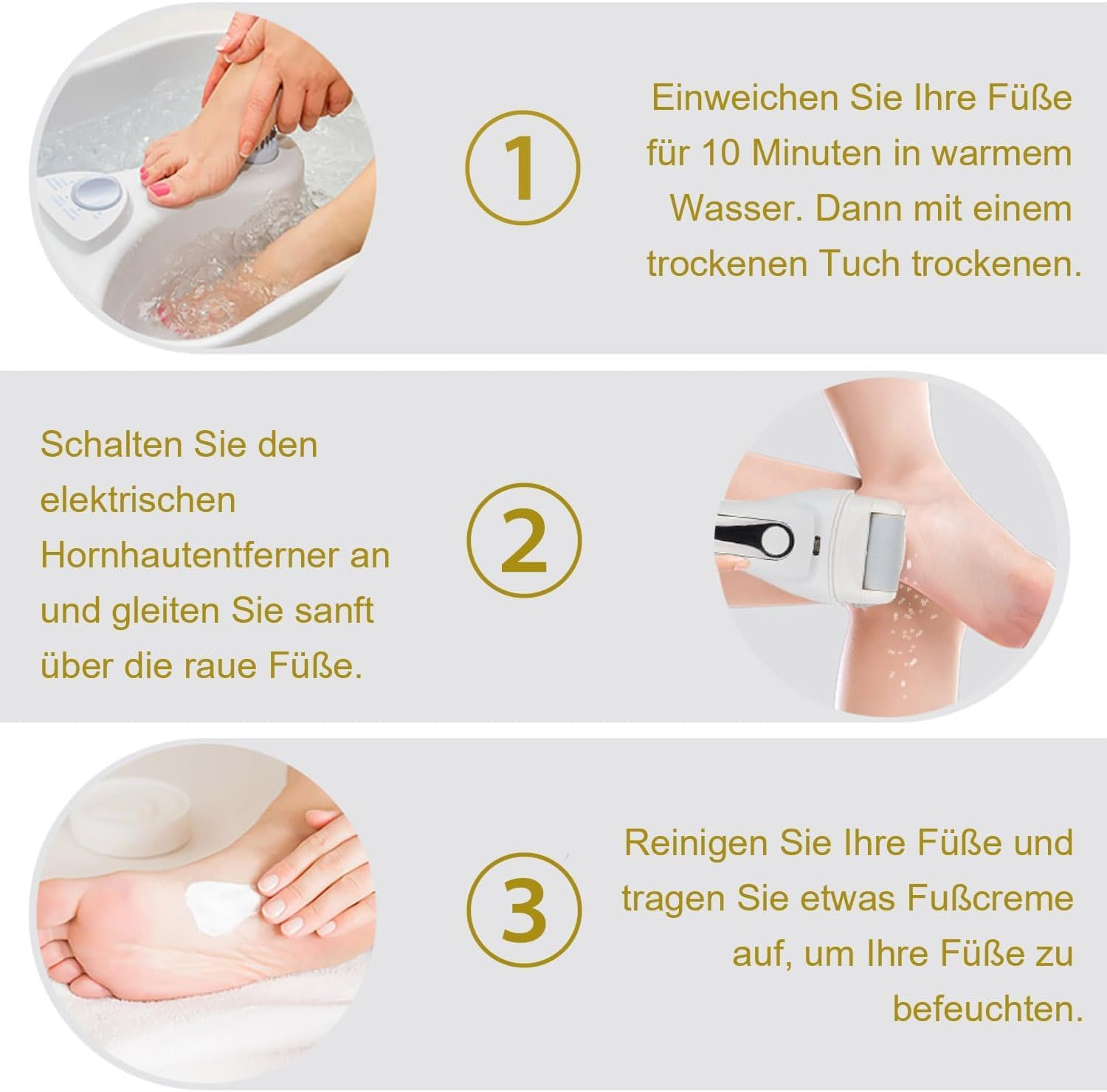 6 Pack Replacement Roller Refill Heads for YONGYAO Electric Foot Callus Remover, Pedicure Foot File Attachments, with Extra Coarse to Fine 2 Pieces Each