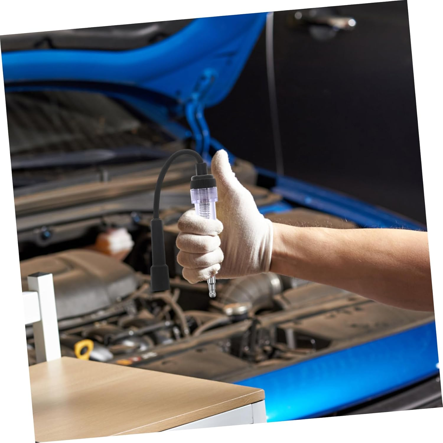 COOLHIYA Inline Spark Plug Ignition Tester Dual-Hole Diagnostic Detector for Automotive Engine Coil Test, Portable Ignition Spark Tester Tool for Car and Lawn Equipment image number 5