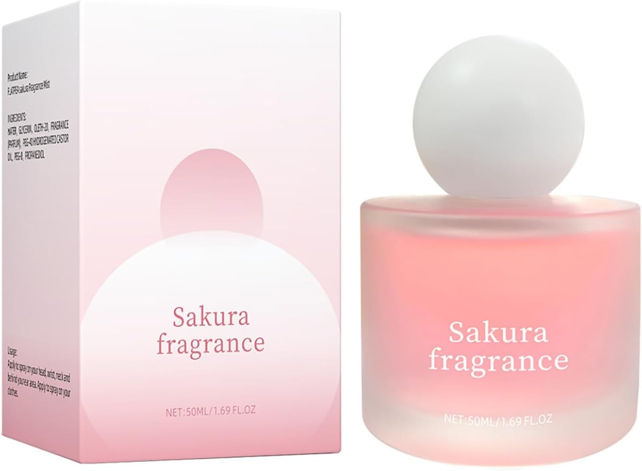 Lejafay Delicate Cherry Blossom Perfume 50Ml for Women Floral Scented Body Mist Sweet Soft and Airy Fragrance Pink One Size image number 1