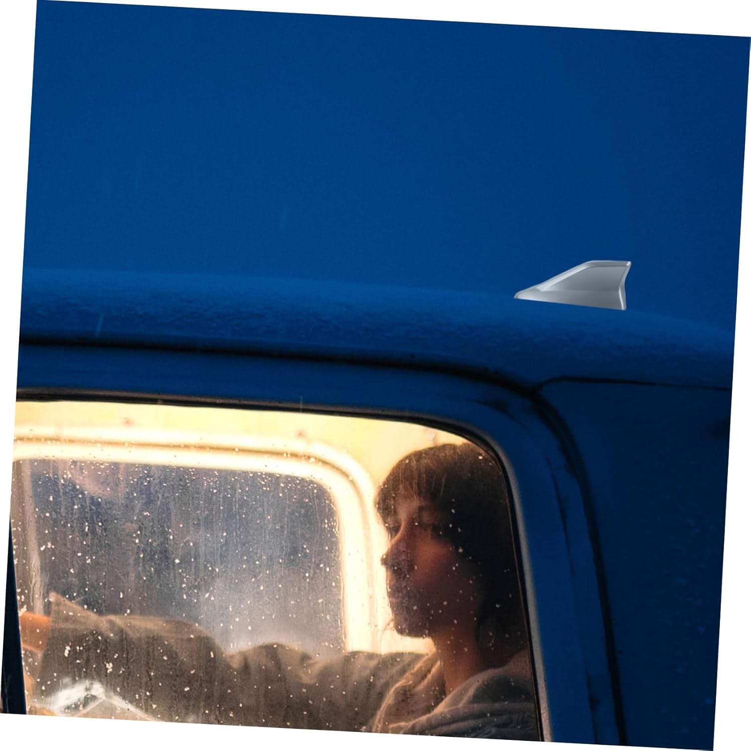 LIGHTAOTAO Car Shark Fin Antenna with Radio Signal Base for SUV and Car Roof, Non-Drill Installation Automotive Antenna Cover in Grey, Vehicle Audio Accessories for Enhanced Fm Radio Reception image number 5