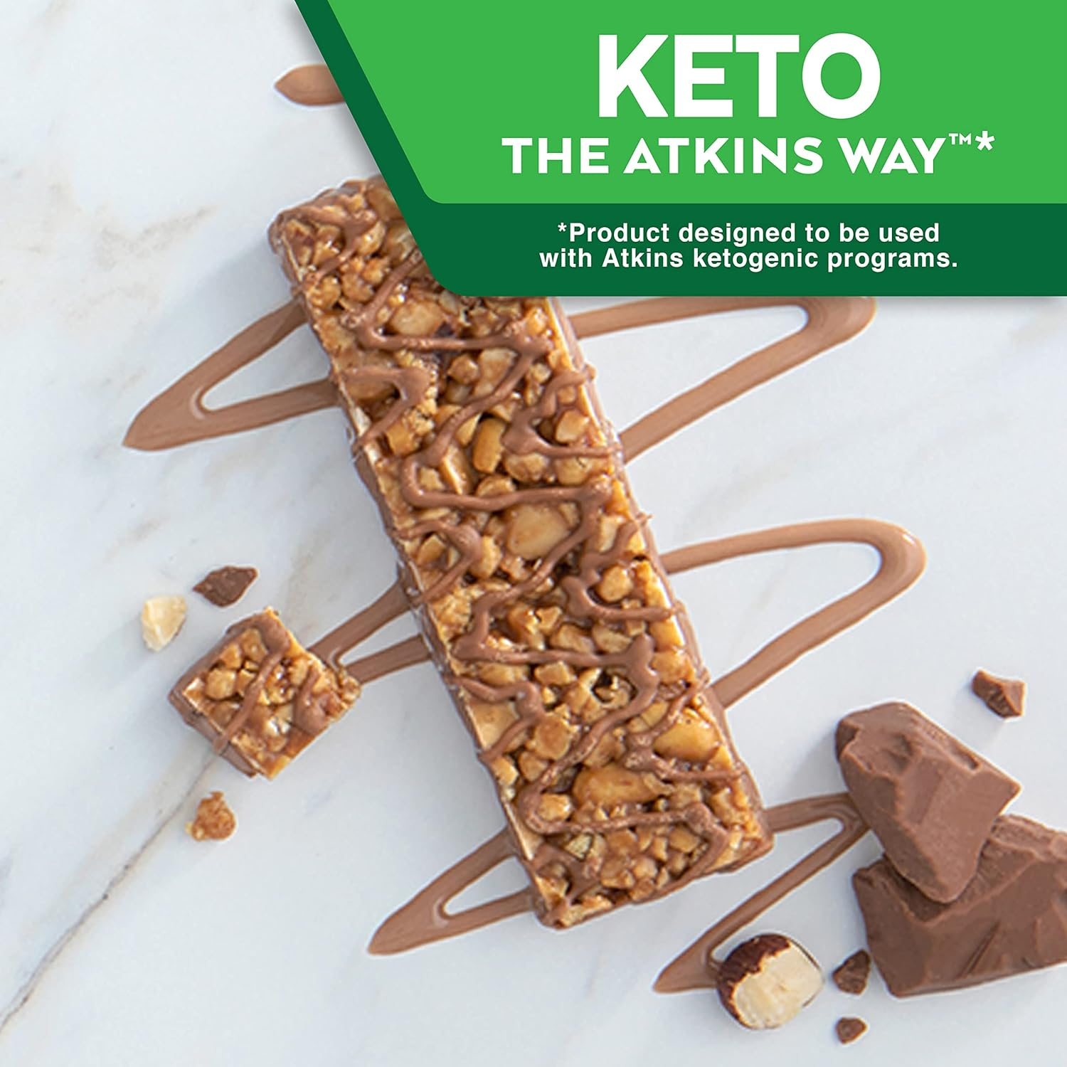 Atkins Day Break Chocolate Hazelnut Crisp Bar 185 G