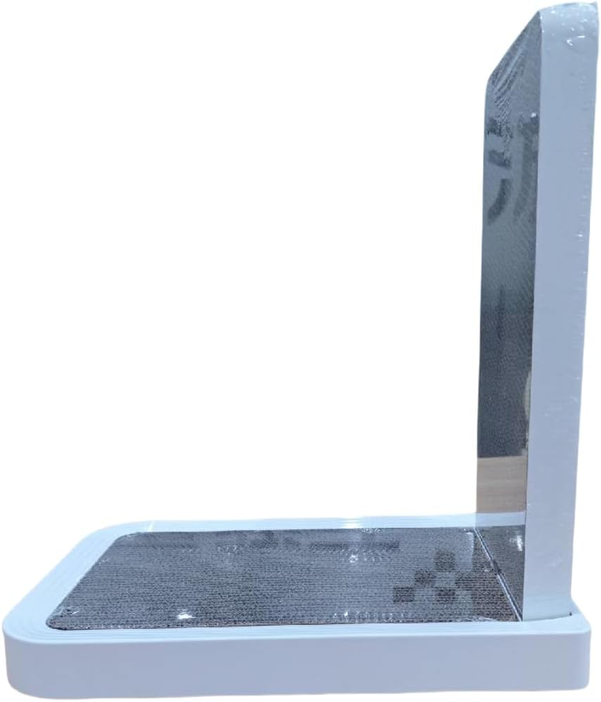 TITIROBA 24HF001 Claw Sharpener for Cats, L-Shaped, Cardboard, PP Case, Double-Sided, Scratcher, Stress Relief, Enjoy and Rest, 18.9 X 12.6 X 19.3 Inches (48 X 32 X 49 Cm), L-Shaped Cat, Cardboard, image number 2