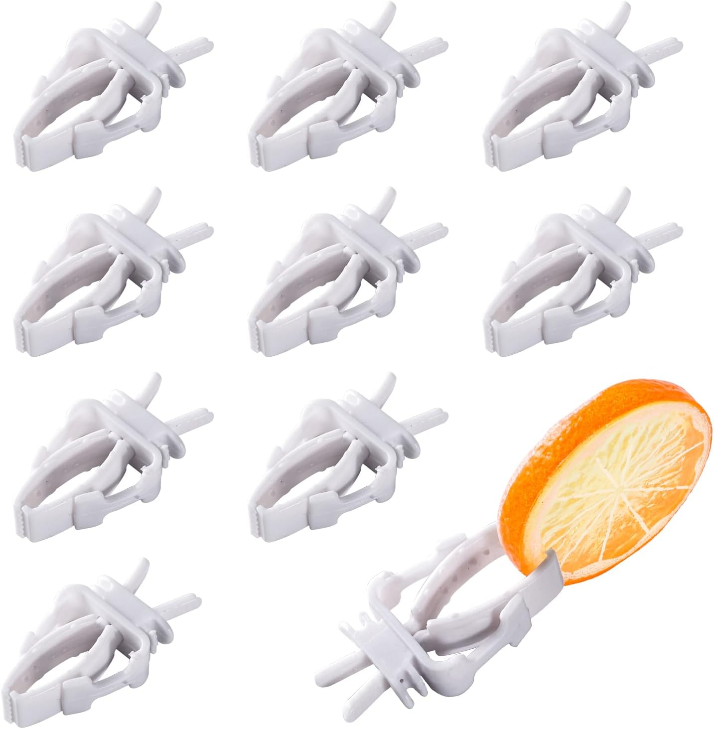 10 Pieces Bird Cage Food Clips Bird Cage Food Holder Parrot Fruit Vegitable Bracket Pet Feeder Clip Accessory for Parakeet Budgie Cockatoo Macaw Cockatiel and Other Animals image number 5