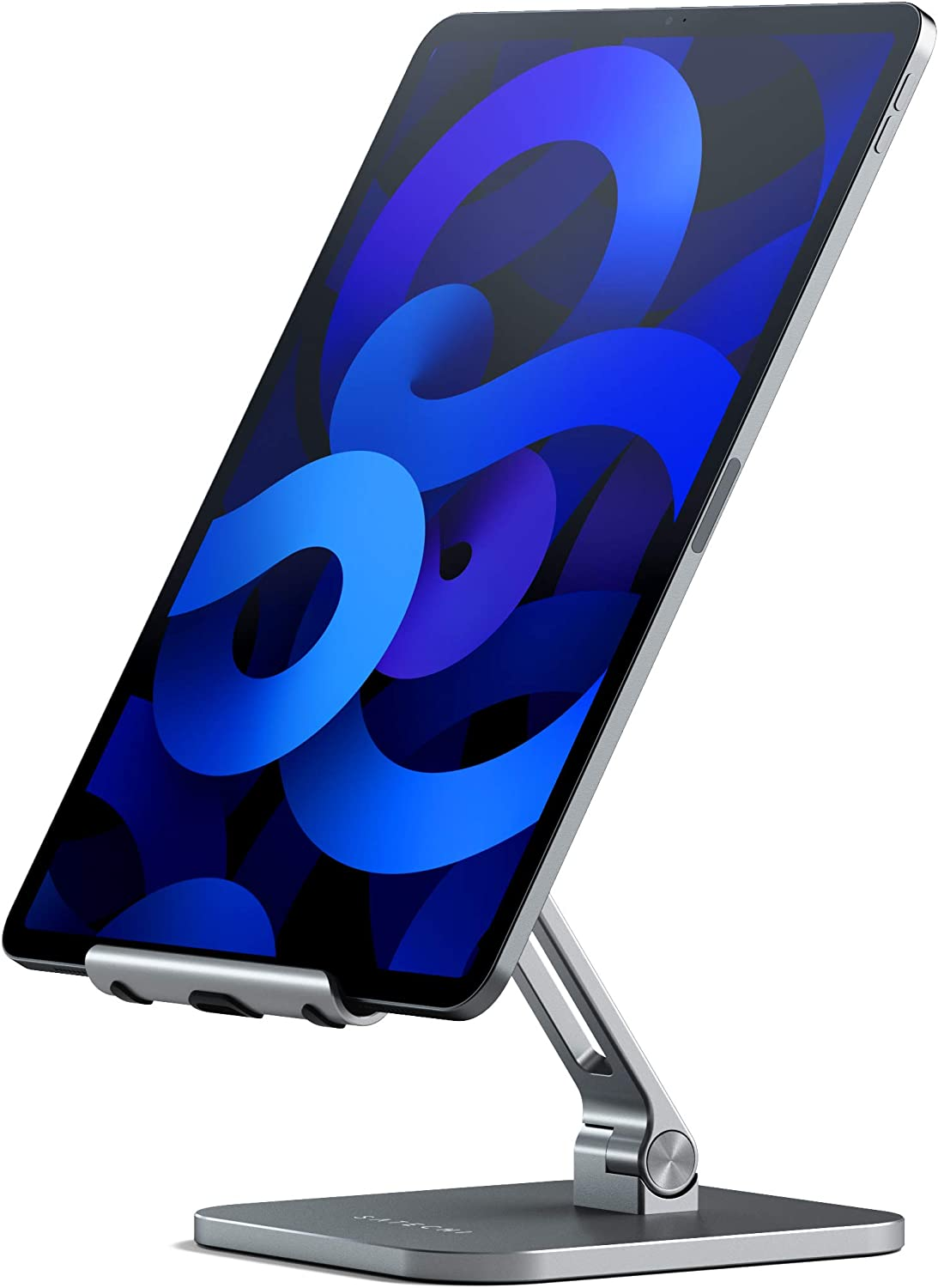 Satechi Aluminum Desktop Stand - Adjustable Tablet Mount with Protective Grips - Compatible with All Ipad and Tablet Models, Ipad Pro M2/ M1, Ipad Air M1, Ipad Mini, Iphones 16/15/14/13/12 and More image number 4