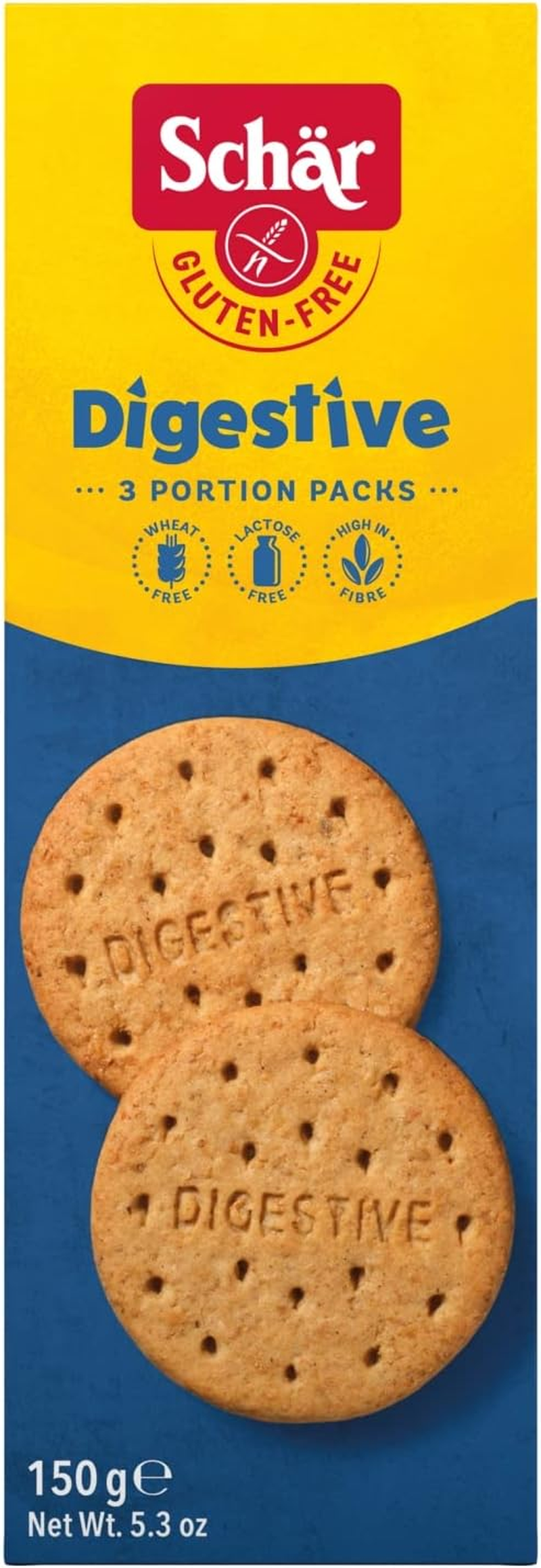 Schar Digestive Biscuits, 150G image number 3