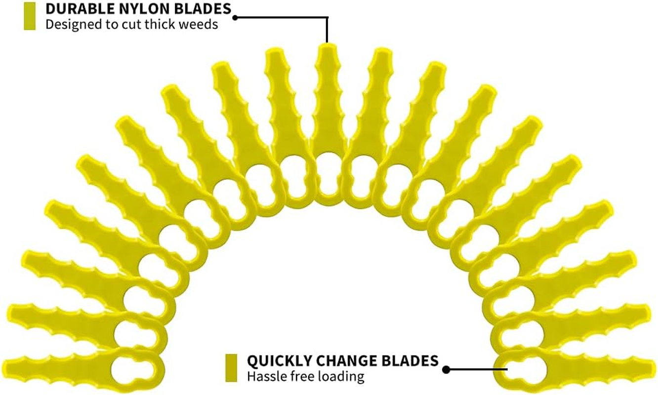 50Pcs Replacement Blades Compatible with Strimmer Head by Fourshow image number 6