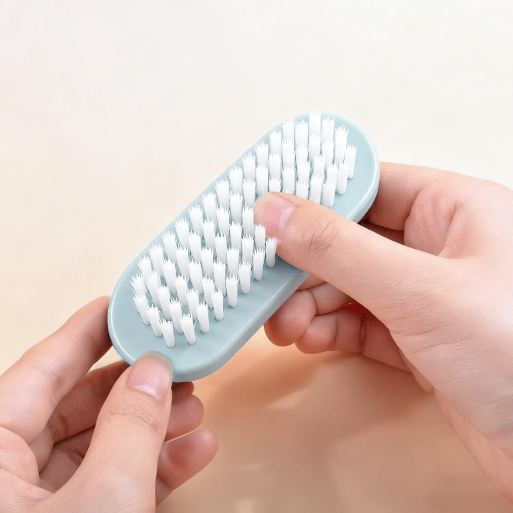 Aoyswuz 5 Pieces Nail Brushes Multicolor, Small Size Plastic Nail Brush Hard Bristles for Toes Nails Hands Cleaning Nail Art image number 4