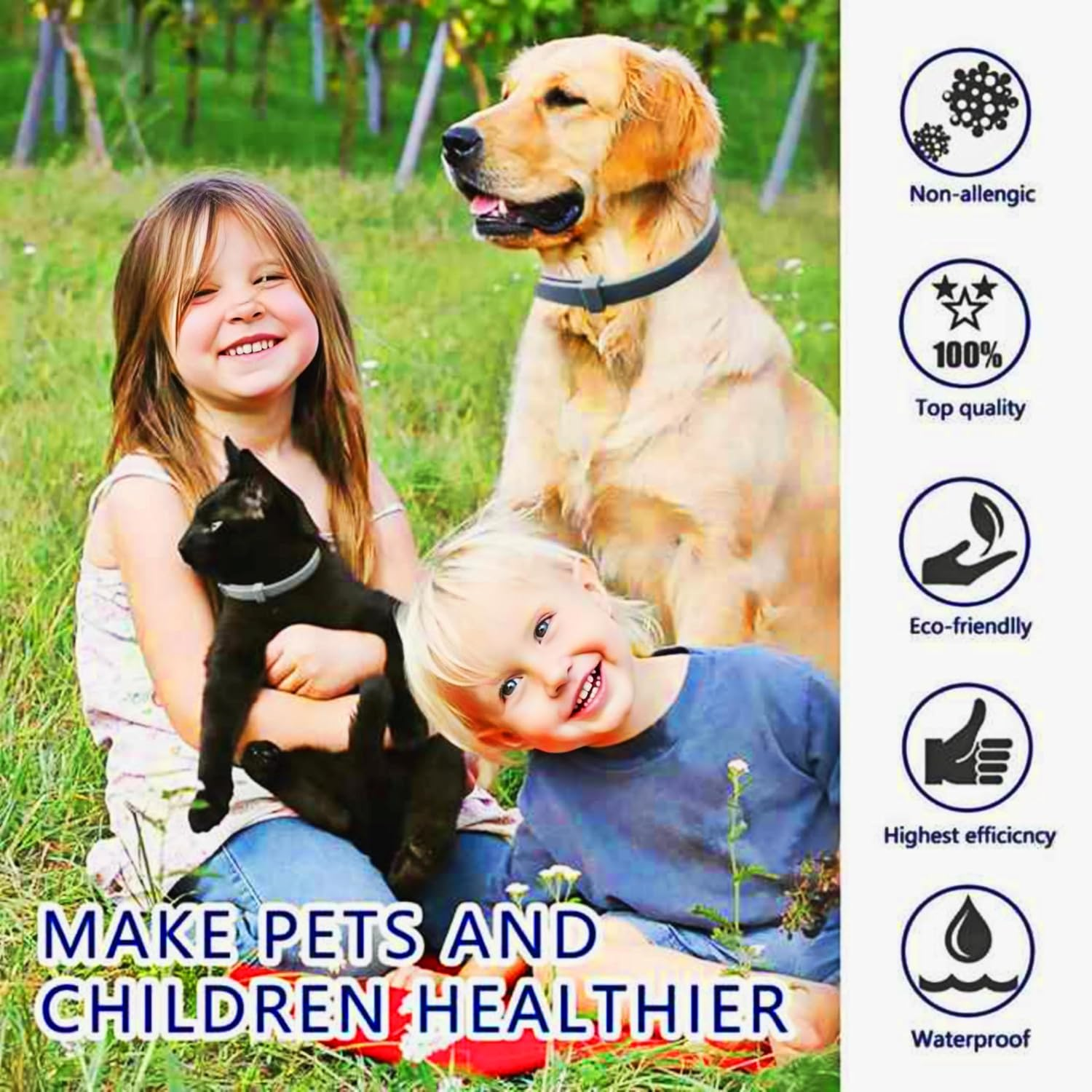 40 Months Dog Collar, 64Cm Adjustable, 5 Packs of 8 Month Collar for All Dogs Breeds and Sizes - Long Lasting, Flexible, Portable, Waterproof, Safe, Durable Collar for Dogs image number 4