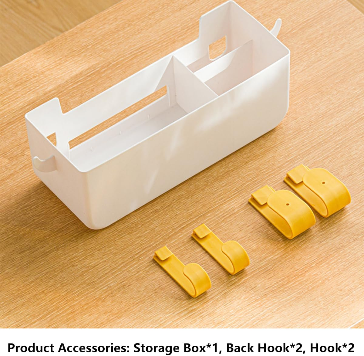 AIMALL Multifunctional Bedside Storage Organizer with Hooks, Large Capacity, Easy Install Hanging Basket for Dorms and Home, 12.2 X 4.72 Inch