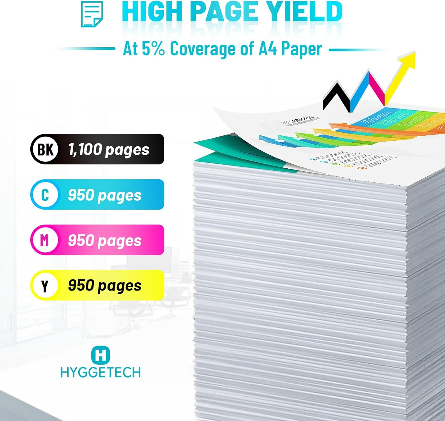 702XL Ink Cartridges Compatible with Epson 702XL Ink Cartridges Use for Epson Workforce Pro WF-3720 WF-3725 WF-3730 Printer (2Black Cyan Magenta Yellow, 5 Pack) image number 4